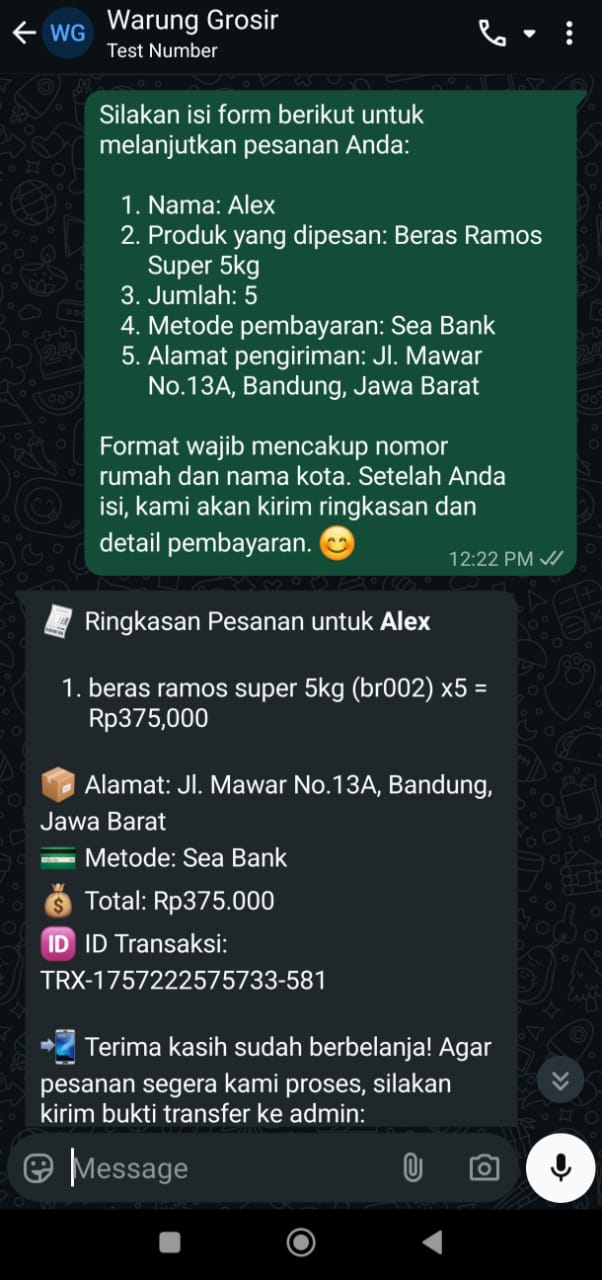 WhatsApp Bot Sales Automation